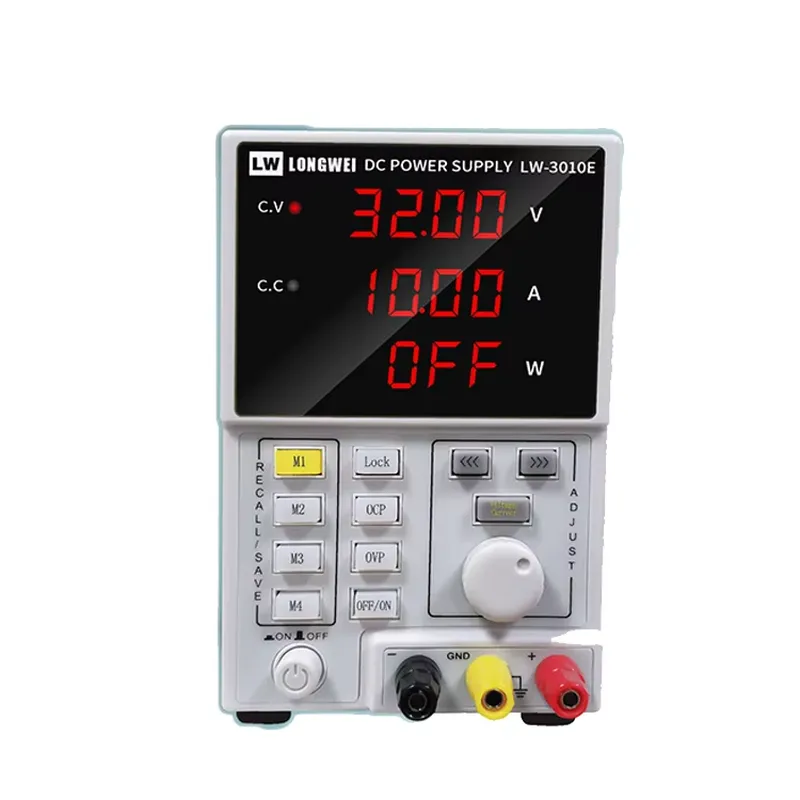 High Precision Dc Power Supply 30V 10A - แหล่งจ่ายไฟกระแสตรงแบบปรับค่าได้ 30V 10A ความแม่นยำสูง สำหรับใช้ในห้องปฏิบัติการ พร้อมฟังก์ชันชาร์จ