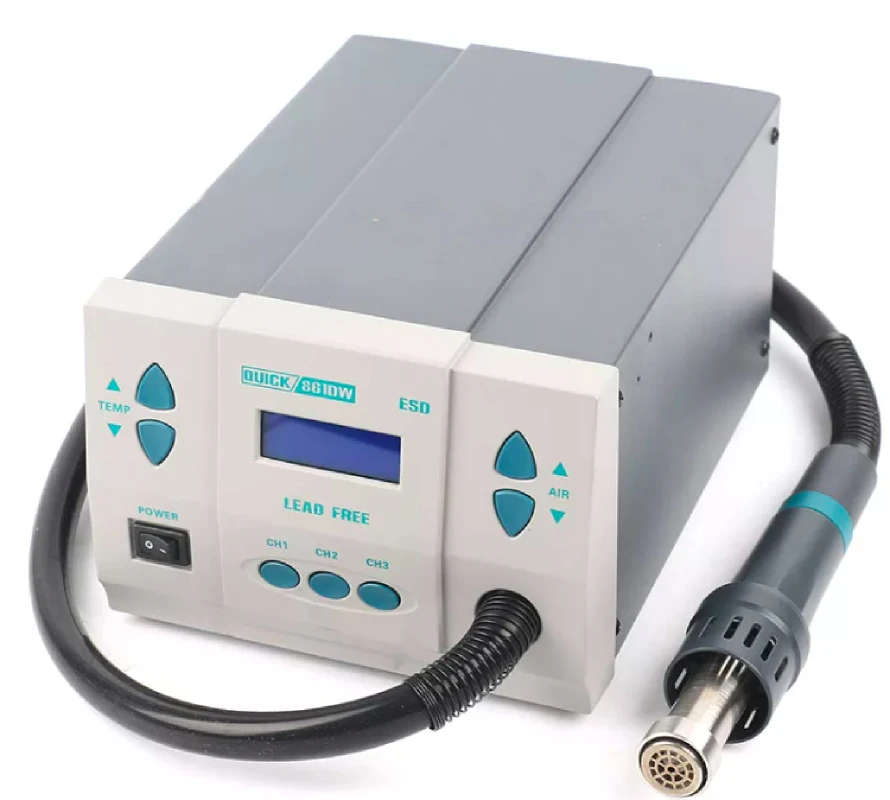 Hot Air Rework Station 861Dw - เครื่องเป่าลมร้อน 861DW ของแท้ 100% รวดเร็ว สำหรับงานบัดกรีและซ่อมแซมแผงวงจร