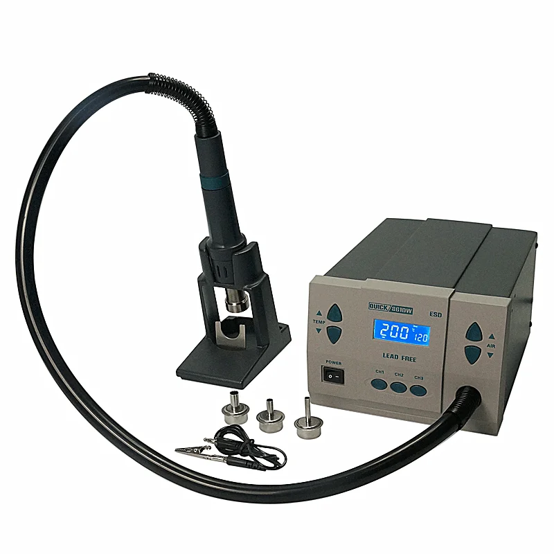 เครื่องบัดกรีลมร้อนไร้สารตะกั่ - Hot Air Rework Station 861Dw บทวิจารณ์และราคา