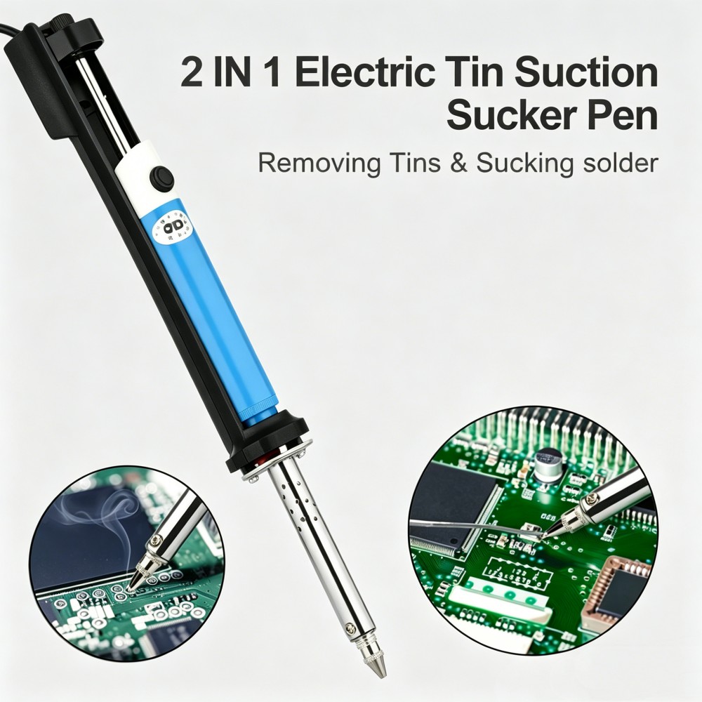 เครื่องดูดตะกั่วไฟฟ้าแบบปากกา  - Desoldering Pump Electric Vacuum Station บทวิจารณ์และราคา