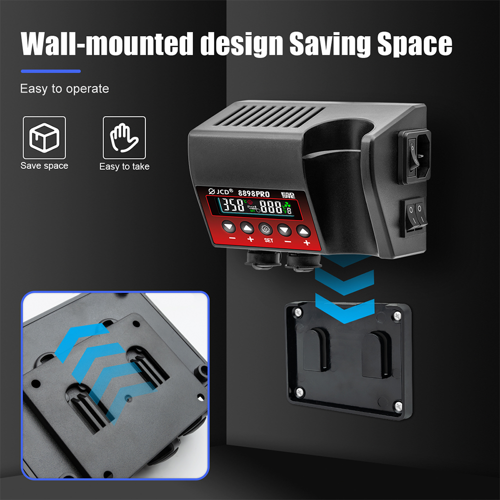 JCD 8898Pro 2 in 1 สถานีบัดกรี - 2 In 1 Soldering Rework Station 750W บทวิจารณ์และราคา
